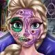 Play Elsa Scary Halloween Makeup online for free on StickmanEmpire.com