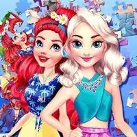 Play Princess Puzzle Portrait online for free on StickmanEmpire.com