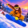 Snowboard Knockout: Race Game – Free Online Runner Game at StickmanEmpire.com